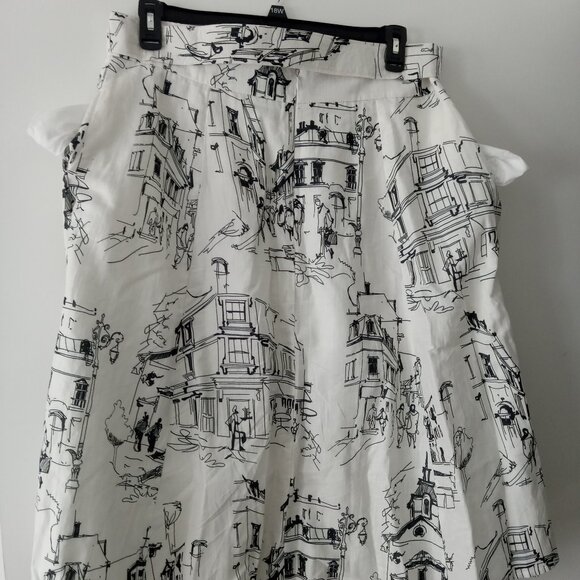 Zapelle Cafe Scene Skirt - Picture 3 of 6